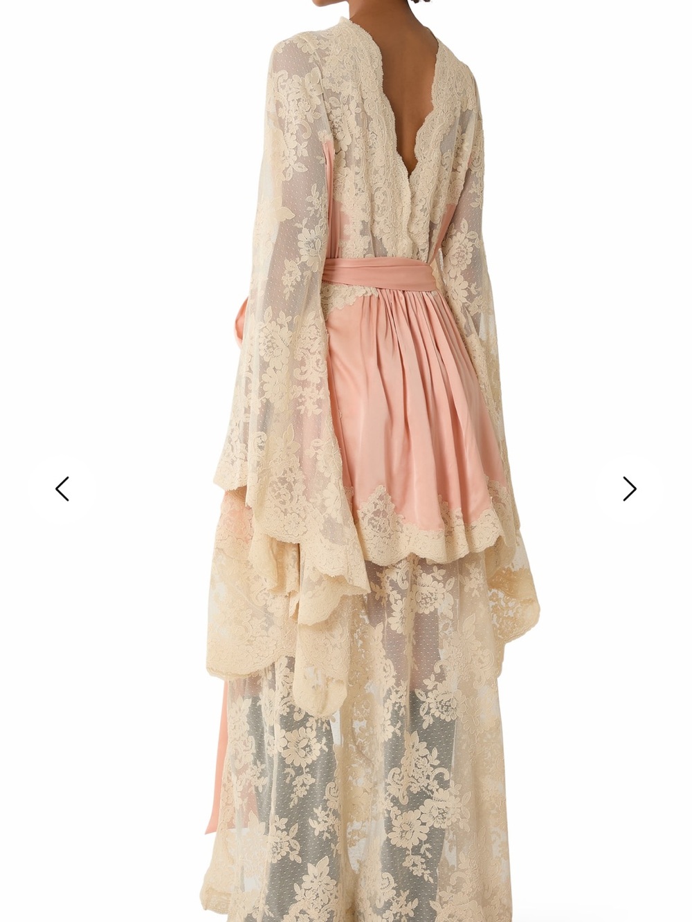 Zimmermann Hypnotic Drape Lace & Satin Dress - Picture 4 of 10